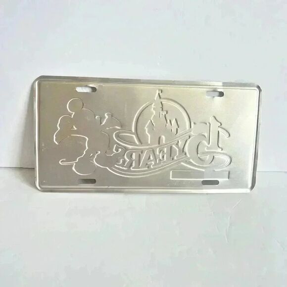 Vtng  Walt Disney World 15 Yrs  Mickey Mouse Metal Raised Graphics License Plate - Picture 5 of 5